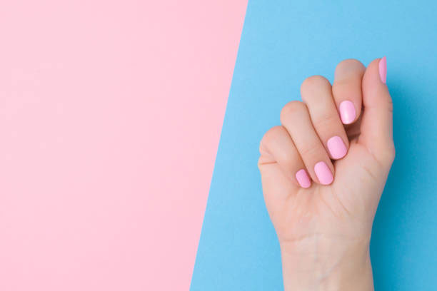 ногти маникюр красивый для женщины 50 - нежно-розовый цвет
