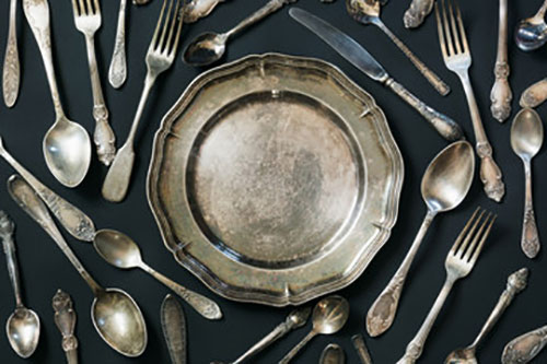 серебряная посуда