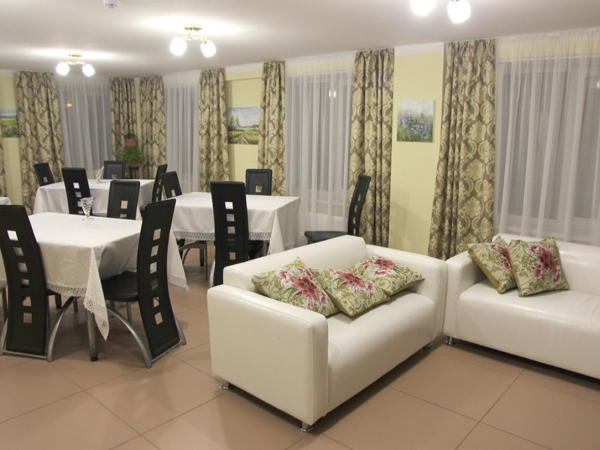 гостинная с мягкими диванами Пансионат для пожилых людей при Иоанно-Предтеченском монастыре